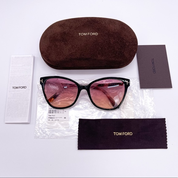 NEW TOM FORD ANI TF844 05T WOMEN’S CAT EYE FRAME SUNGLASSES TOM FORD FT0844 - Picture 11 of 11